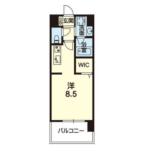 熊本市中央区保田窪１丁目の賃貸マンションの間取り