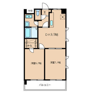 第17川崎ビル　住吉小学校区の間取り|第17川崎ビル