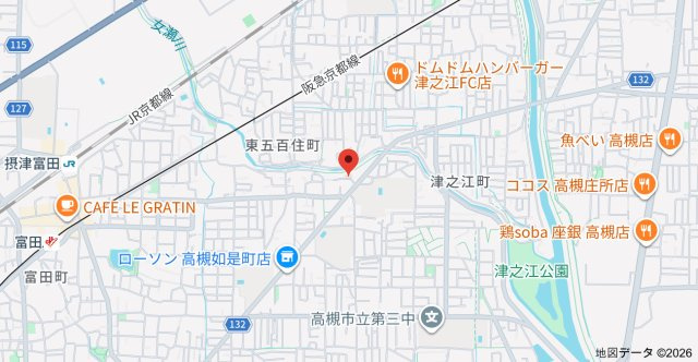東五百住町3丁目貸家の地図