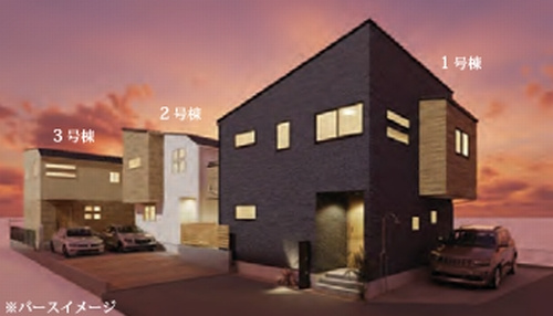 【仲介手数料０円】茅ヶ崎市東海岸南6丁目　新築一戸建て　全3棟の外観|【仲介手数料０円】茅ヶ崎市東海岸南6丁目　新築一戸建て　全3棟