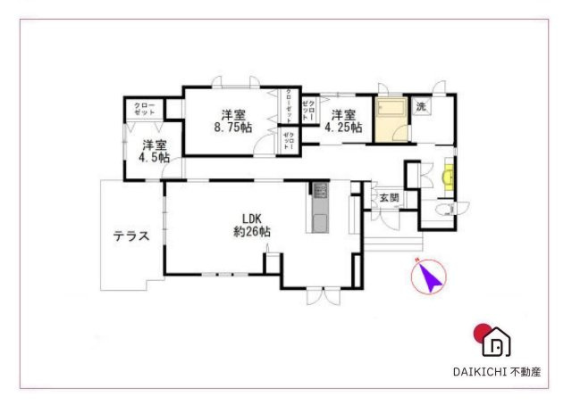 【間取り】 | 寄居町大字赤浜　中古戸建