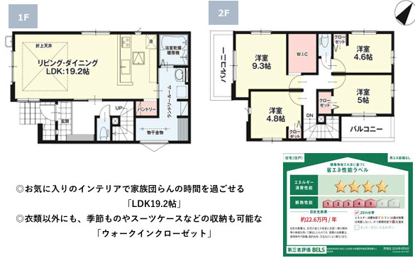 福岡市南区警弥郷３期　１号棟の間取り