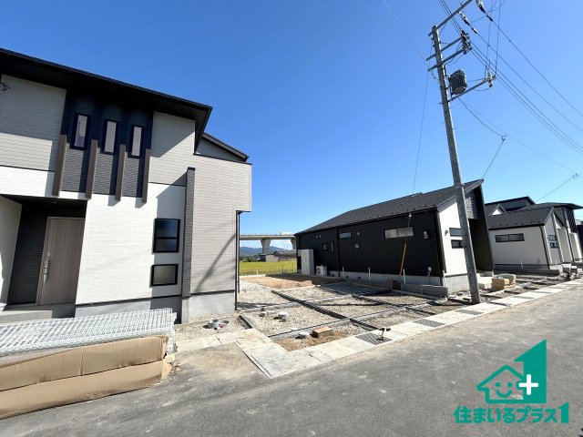 ●磯城郡田原本町黒田　新築一戸建ての外観|現在はこんな感じです。完成までが待ち遠しいですね。