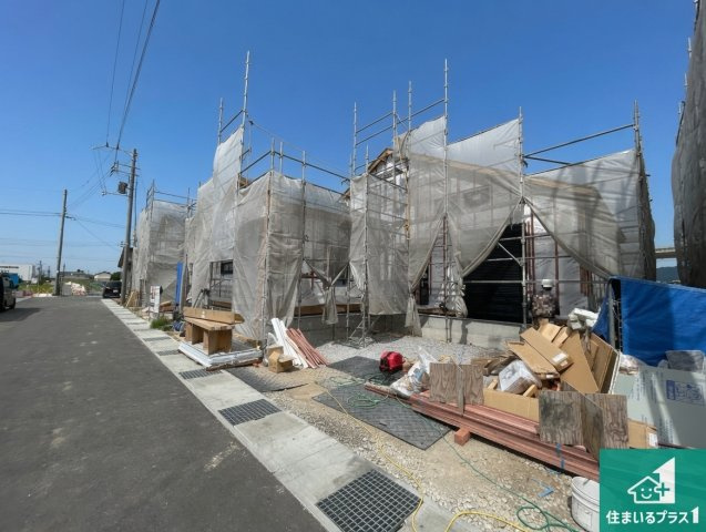●磯城郡田原本町黒田　新築一戸建ての外観|建築中ですが現地を見ると分かる事もございますので、ぜひ一度現地をご覧ください。
