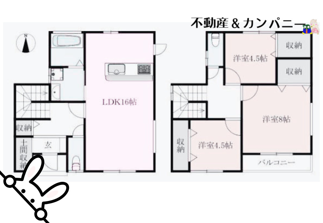 吉藤2丁目の中古戸建の間取り