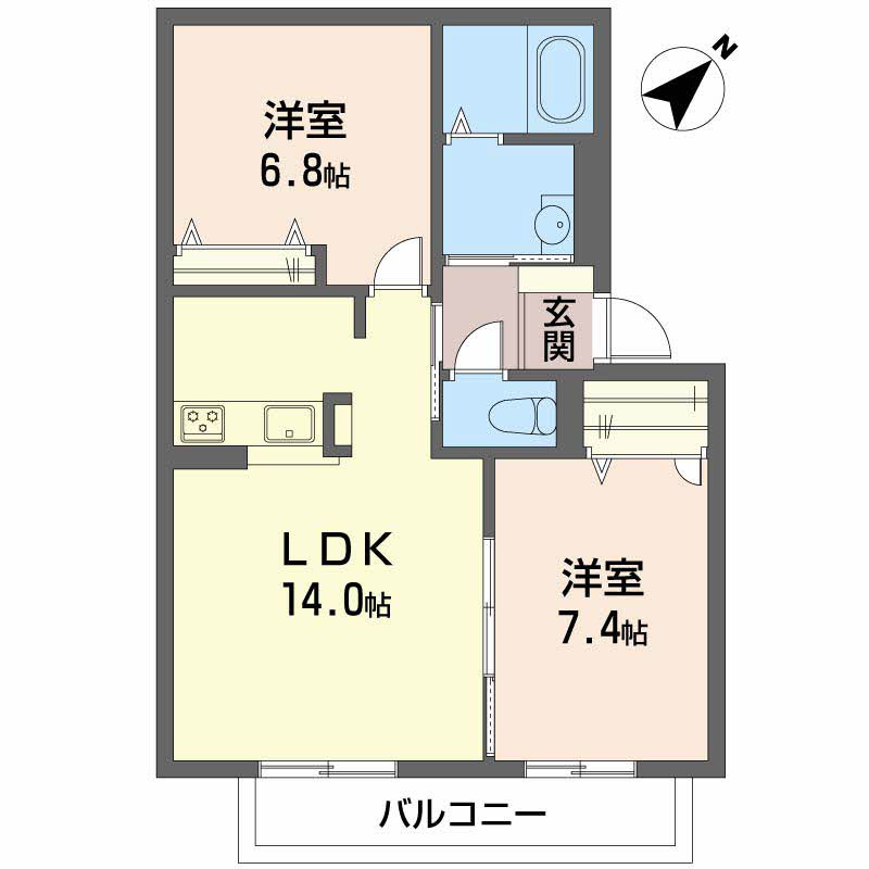 カーサKOYOMOの間取り