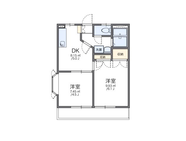 レオパレスＡＫＵＲＡの間取り