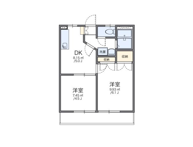 レオパレスＡＫＵＲＡの間取り