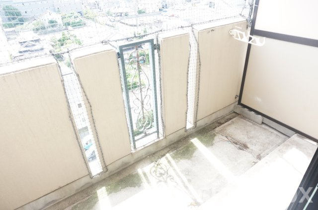 熊本市東区健軍２丁目の賃貸マンションのバルコニー