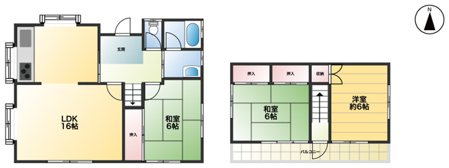 【間取り】 | 行田市持田5丁目　中古戸建