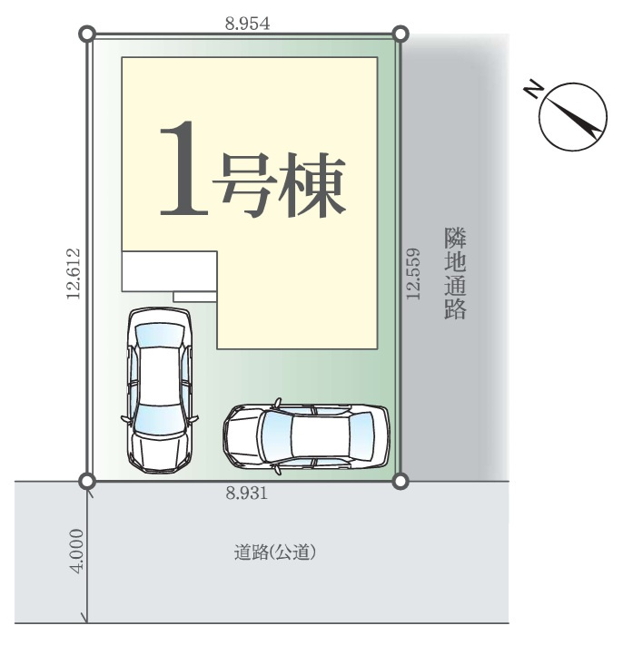 船橋市咲が丘２丁目１期の区画図