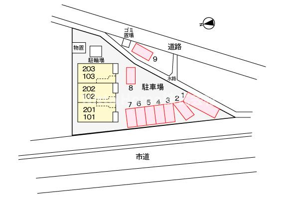 メゾン　フルールの区画図