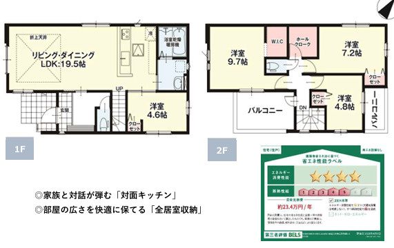 福岡市南区警弥郷３期　３号棟の間取り