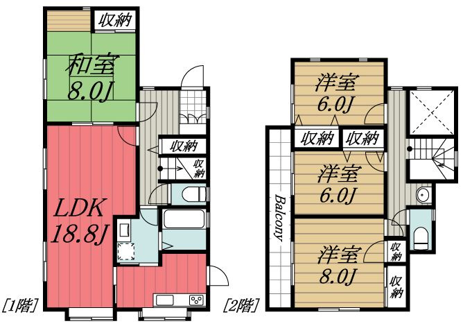 【間取り】 | リブレス平賀学園台戸建