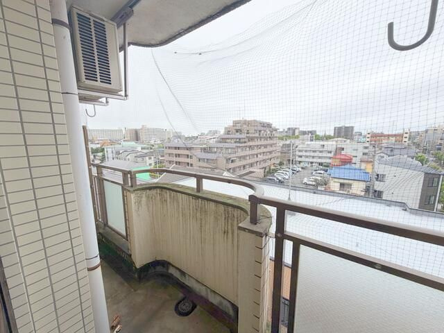 足立区大谷田４丁目の賃貸マンションのバルコニー