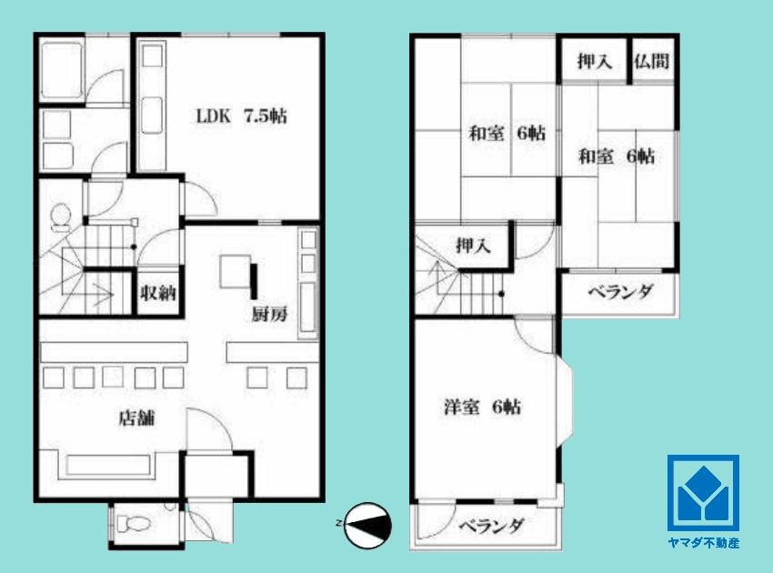 尼崎市瓦宮１丁目の間取り