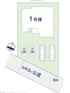 福岡市南区鶴田５期　１号棟の区画図