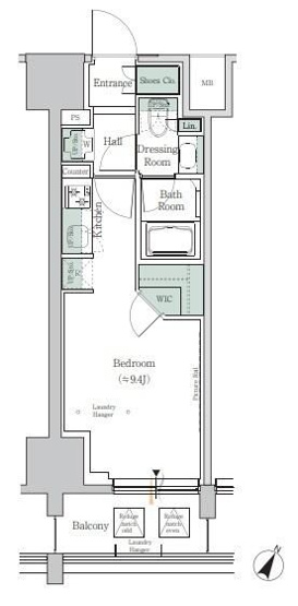 【間取り】 | ＯＮＥ　ＲＯＯＦ　ＲＥＳＩＤＥＮＣＥ　ＴＡＭＡＣＨＩ