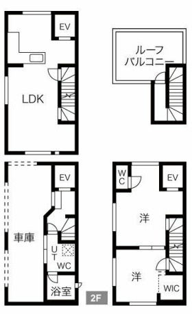 谷町六丁目戸建賃貸の間取り|谷町六丁目戸建賃貸　間取り