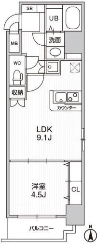 【間取り】 | La Douceur梅田East