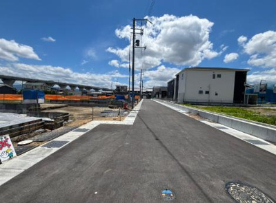 【前面道路含む現地写真】 | 磯城郡田原本町黒田全4棟1号棟