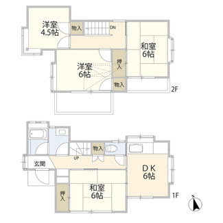 【間取り】 | 武蔵村山市学園1丁目　中古戸建　【全1棟】
