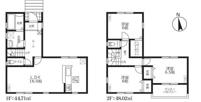 【間取り】 | Livele Fine　南羽生駅Ⅱ　新築戸建　全2棟　1号棟