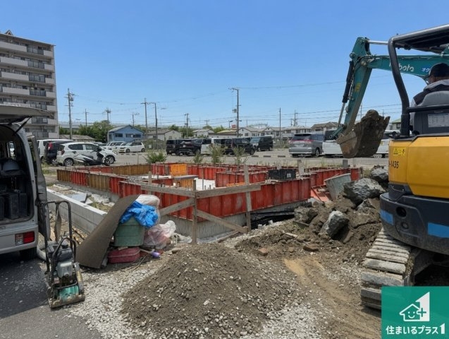 貝塚市堀　第01期　新築一戸建ての外観|現在建築中！落ち着いた街並みで新生活を始めることが出来そう！周辺の物件も併せてご紹介させて頂きます！