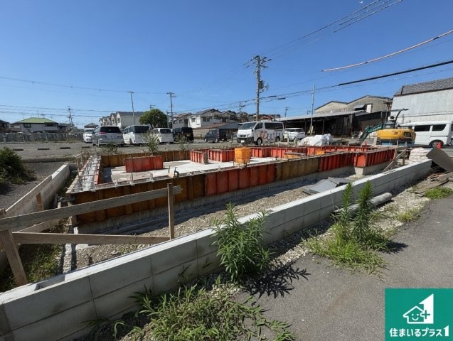 貝塚市堀　第01期　新築一戸建ての外観|現在建築中！落ち着いた街並みで新生活を始めることが出来そう！周辺の物件も併せてご紹介させて頂きます！