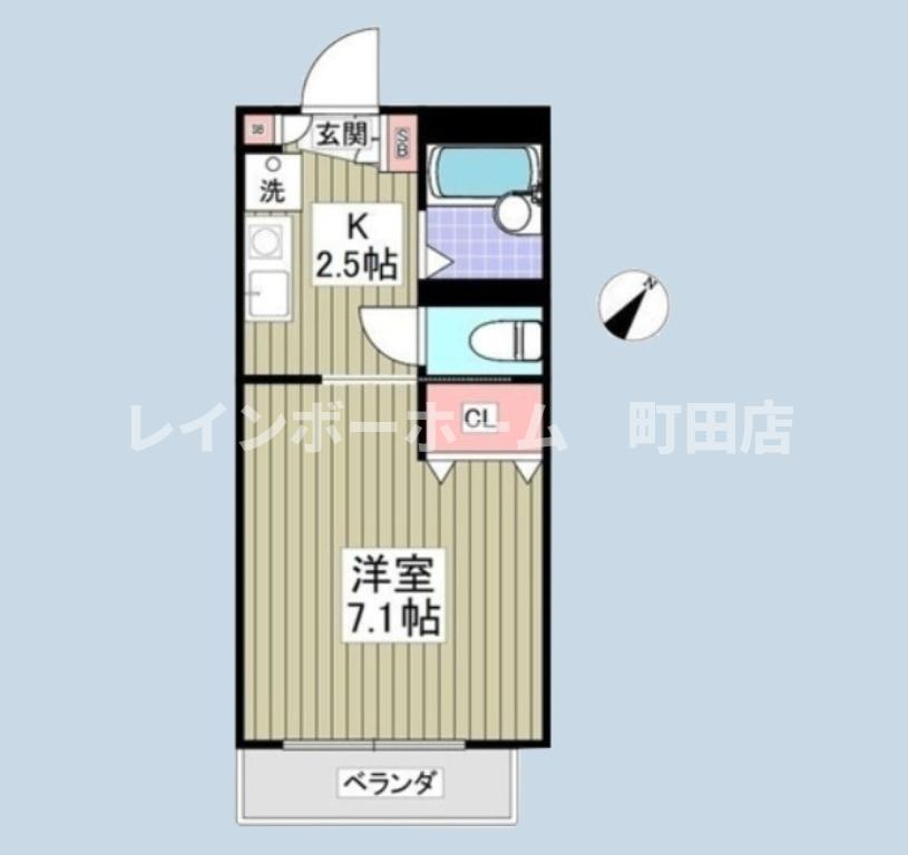 パステルハイツ厚木※初期費用分割後払いサービス利用可能物件の間取り