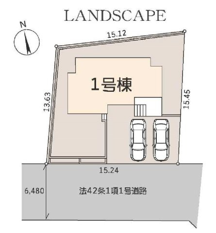 【横浜市青葉区奈良町1670-108新築戸建て】★仲介手数料無料★（奈良小学校・奈良中学校）の区画図