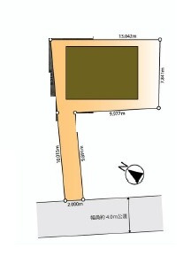 鶴ヶ島市中新田中古戸建の区画図