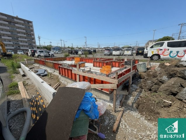 貝塚市堀　第01期　新築一戸建ての外観|周辺は落ち着いた街並みの住宅地！子育てがしやすい住環境です！まだ未完成ですが、現地でしかわからない事もございます。是非一度ご覧ください。