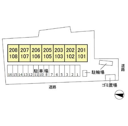 サニーガーデンの区画図