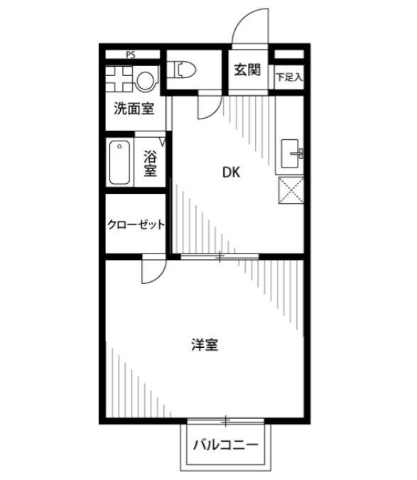 アムール　M&Kの間取り
