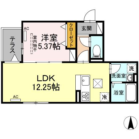 セレスティア一ツ家の間取り