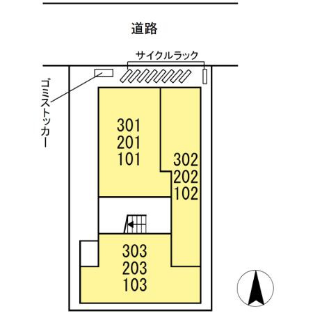 セレスティア一ツ家の区画図