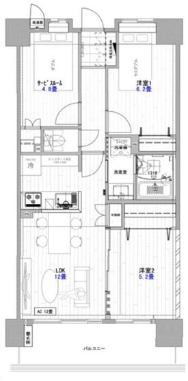 【間取り】 | クレストフォルム田町ベイフロントスクエア