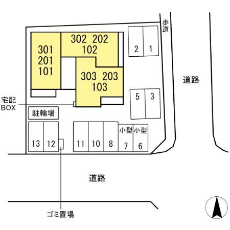 La Terreの区画図