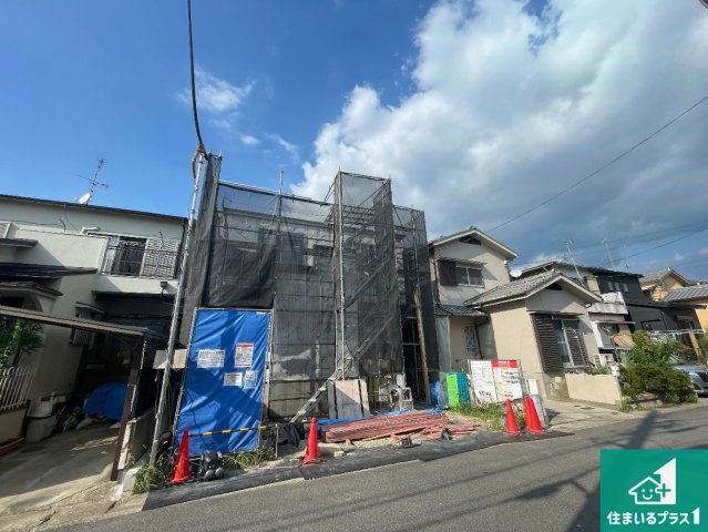 宇治市伊勢田町浮面　第1期　新築一戸建ての外観|周辺は落ち着いた街並みの住宅地！子育てがしやすい住環境です！気になることがありましたら、お気軽にお問い合わせください！

