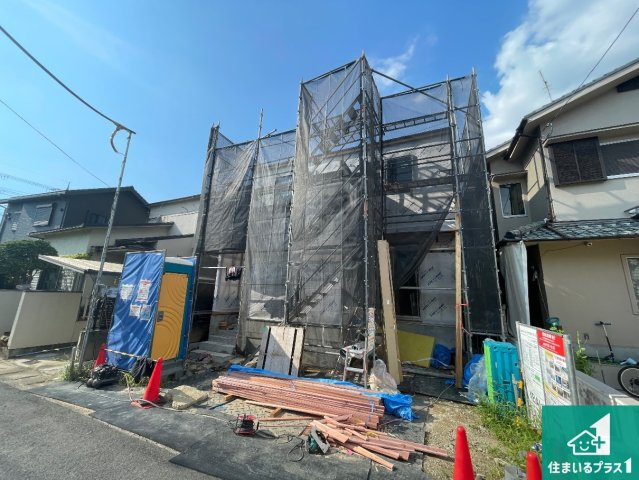 宇治市伊勢田町浮面　第1期　新築一戸建ての外観|周辺は落ち着いた街並みの住宅地！子育てがしやすい住環境です！気になることがありましたら、お気軽にお問い合わせください！

