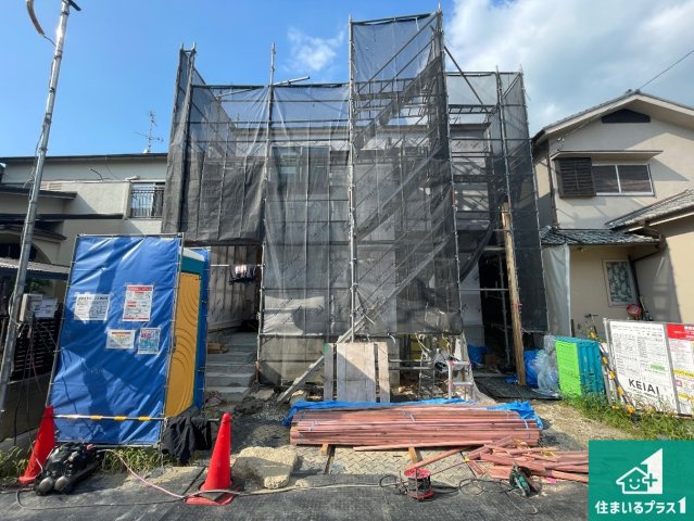 宇治市伊勢田町浮面　第1期　新築一戸建ての外観|周辺は落ち着いた街並みの住宅地！子育てがしやすい住環境です！気になることがありましたら、お気軽にお問い合わせください！
