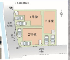 福岡市早良区飯倉７期　２号棟の区画図