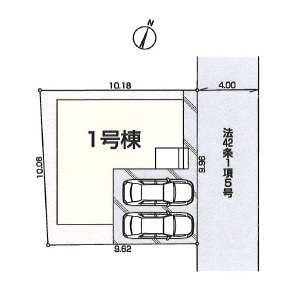 川越市天沼新田新築戸建の区画図