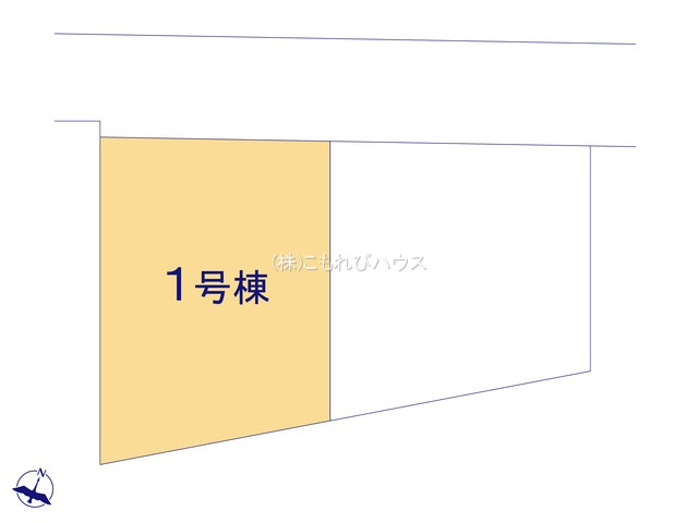 鴻巣市大間　新築一戸建て　2区画　01の区画図|1号棟