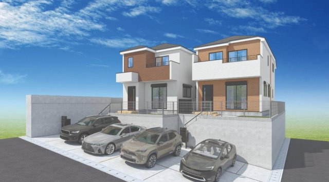 横浜市戸塚区平戸5丁目 新築戸建て【仲介手数料無料】カースペース2台