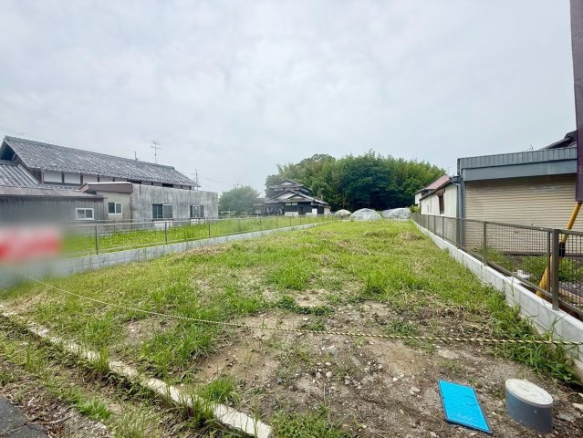 野洲市比江　建築条件無し売土地の外観