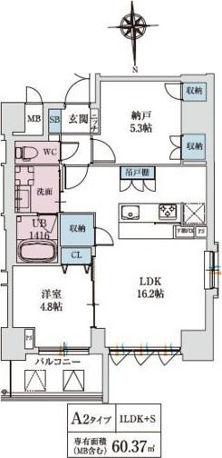 スプランディッド上本町WESTの間取り