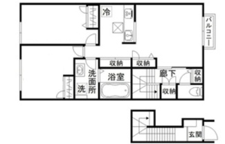 【間取り】 | メゾンゴフク | 間取りです。