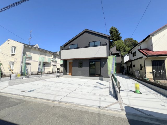 福生市福生　新築戸建全3棟の外観|現地外観
